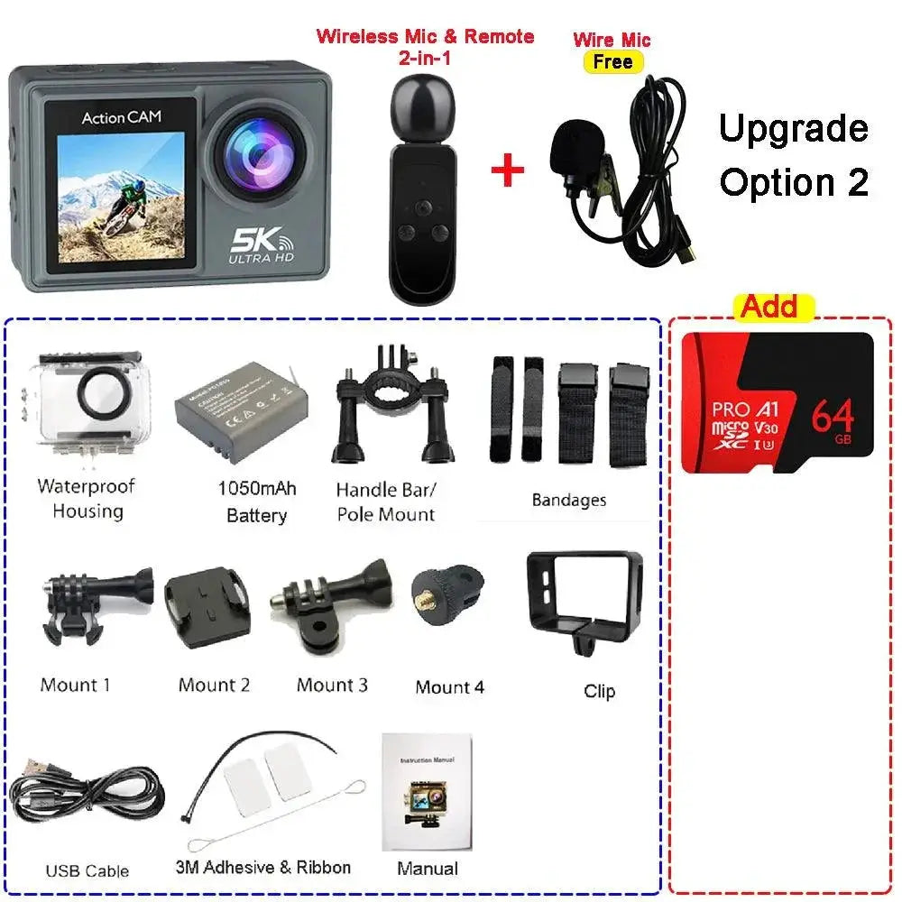 Stable Footage Action Camera - Surfing – Standard Option 5 / Without Touch Screen product view 8
