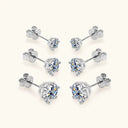 Premium Moissanite Wedding Stud Earrings