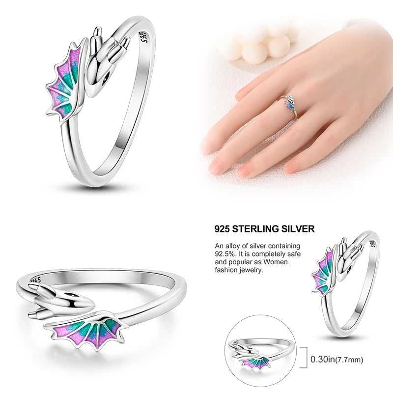 Luminous Firefly Ring Silver