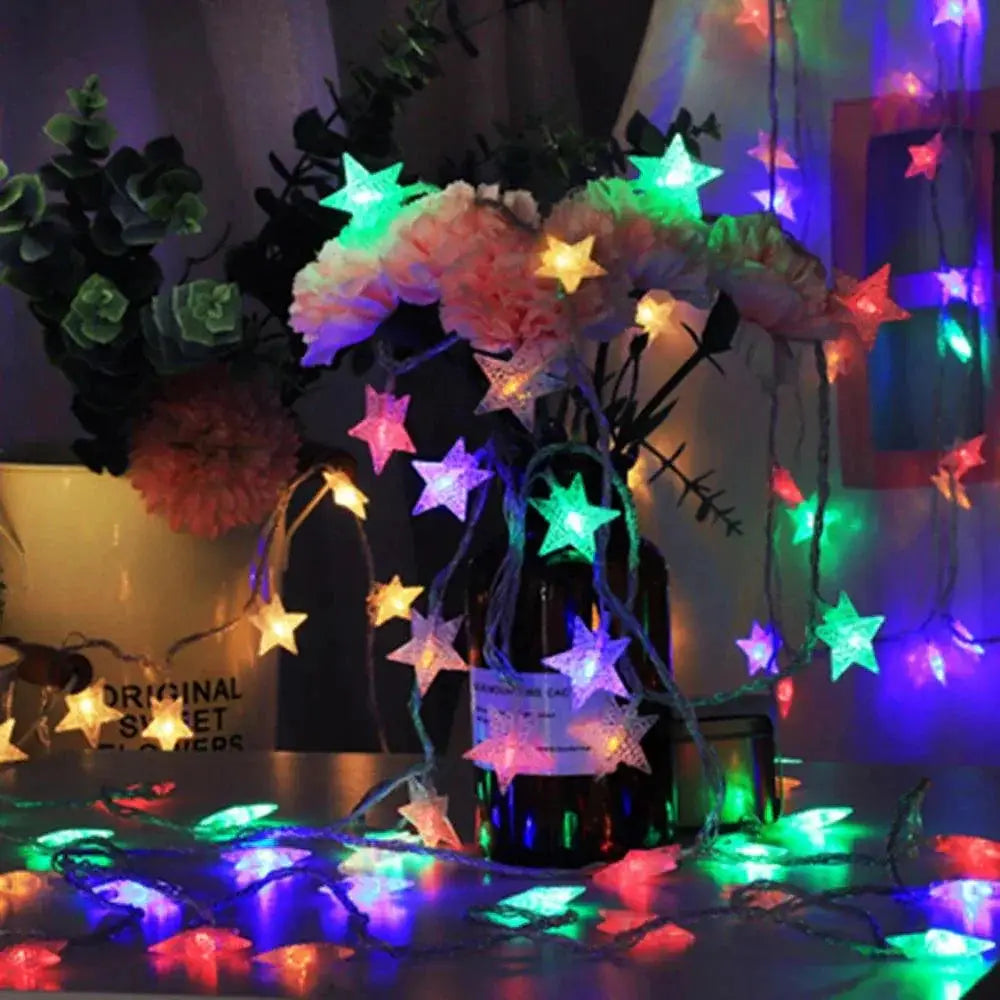 LED Star String Lights USB And Battery Operated Fairy Lights