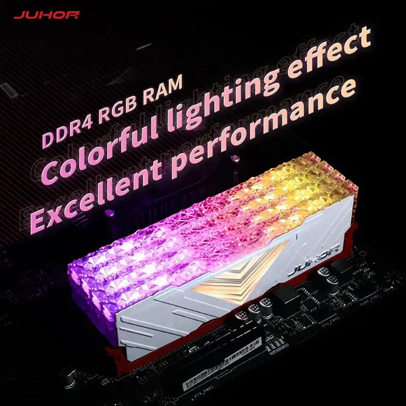 Juhor RGB DDR4 RAM 8GB 3200MHz DIMM Memory for Gaming