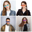 Trendy Rimless Flame Sunglasses for Women UV400 Shades