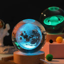 Night Light: Colorful Crystal Ball USB Galaxy Lamp Decor