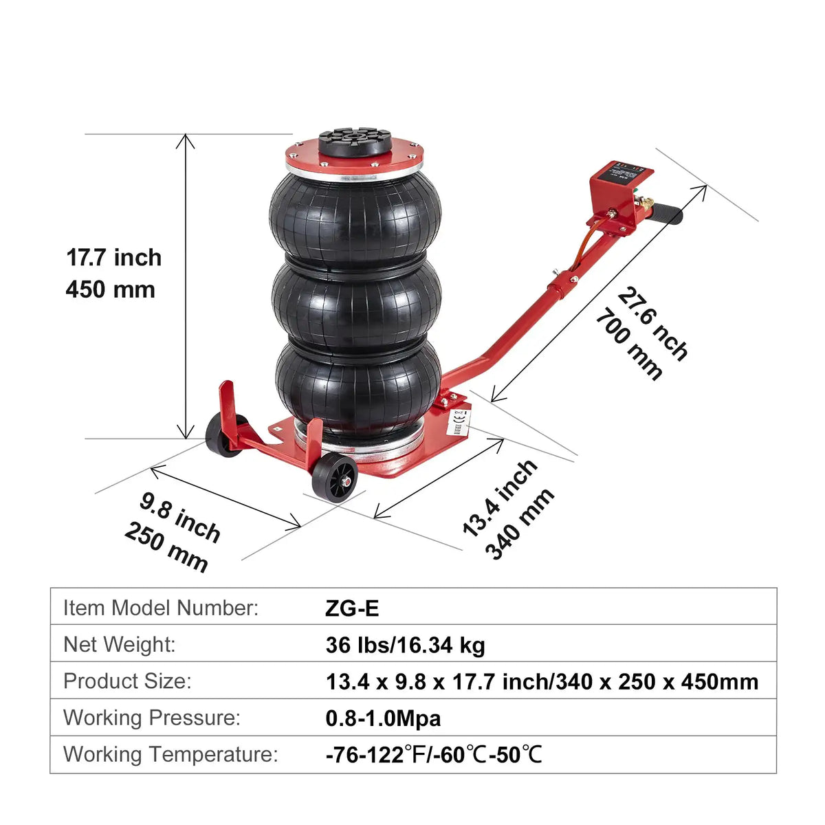 Ton Heavy Duty Air Bag Jack SUV — product view 10