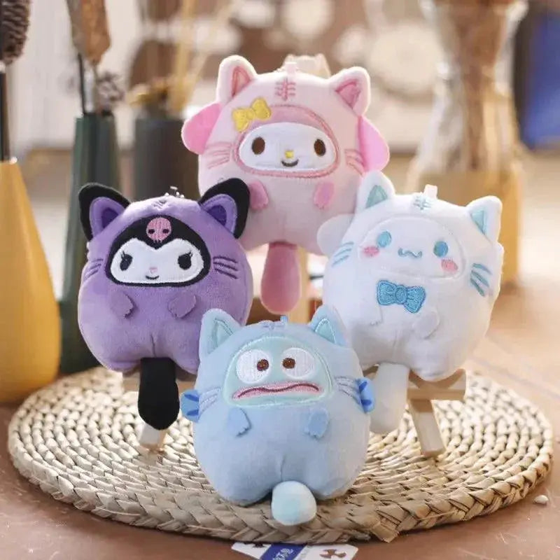 Sanrio Hello Kitty Kuromi My Melody Keychain Plush Figure