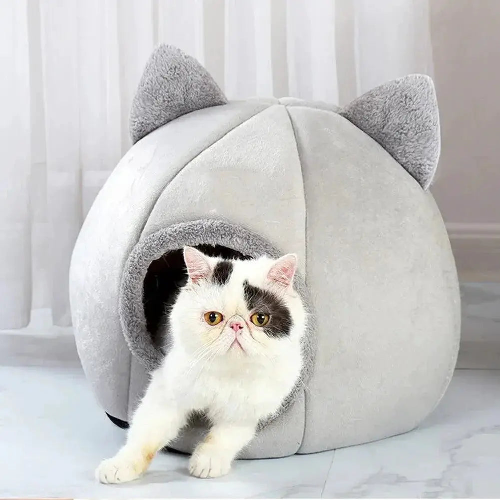 Cozy Cat and Dog Tent Bed Snug Self Warming Pet Cave Hut