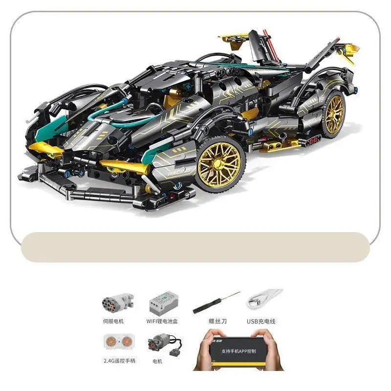 Build and Race Lamborghini V12 RC Car Kit for Kids Creative