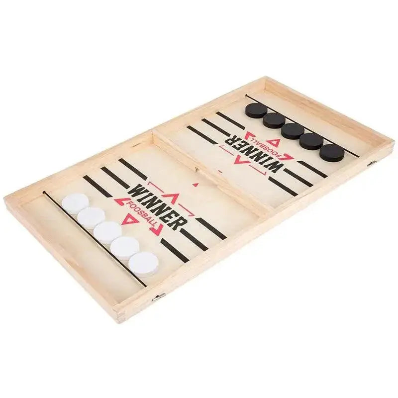 Foosball Chess Catapult Sling Puck Toy for Kids Fun