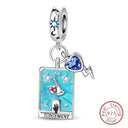 Charm Sterling Silver Tarot Card