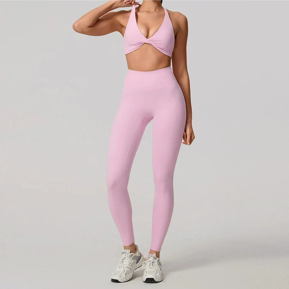 Yoga Set Women Breathable Hearuisavy Cross Bra — product view 17