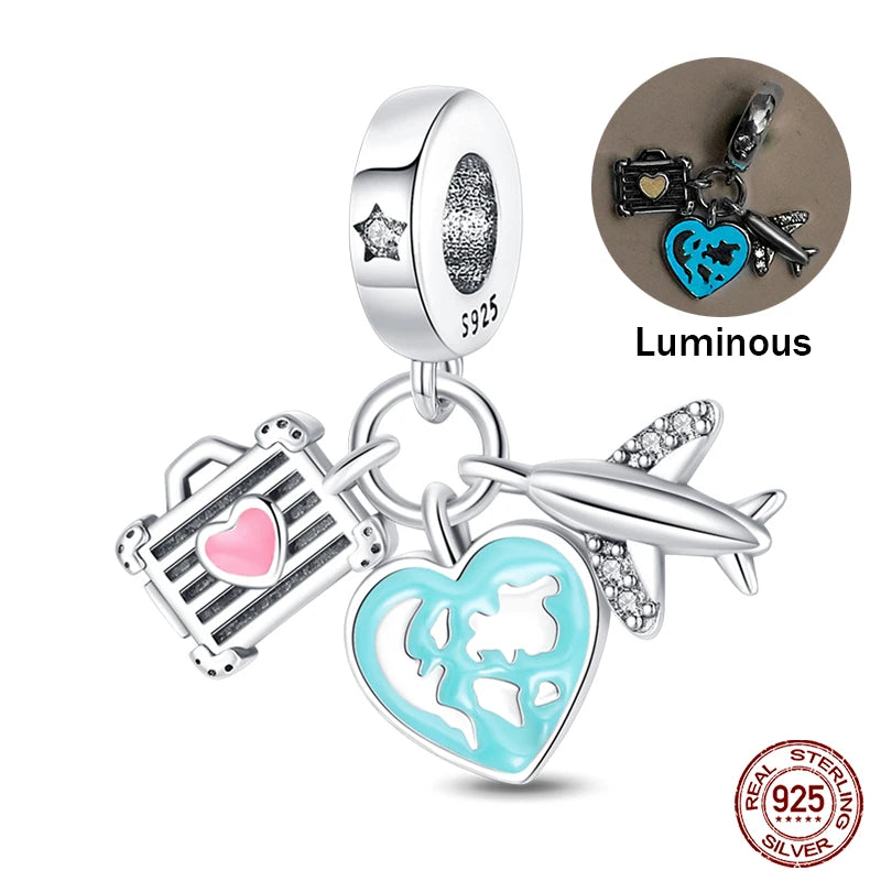 Sterling Silver Chameleon Luminous Firefly