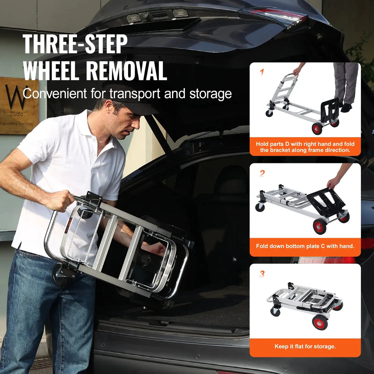 Compact Folding Utility Cart — product image 6