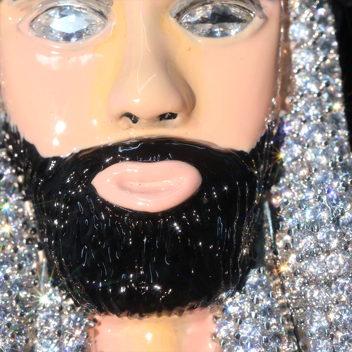 Iced Out Enamel Jesus Face