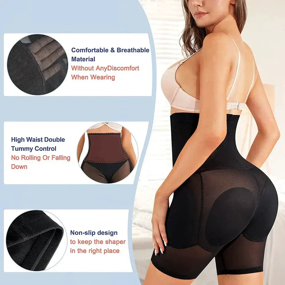 Women High Waist Butt Lifter Shaper Seamless Control Panties