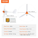 Wind Turbine Generator - 500W High Efficiency