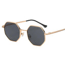 Vintage Octagon Metal Sunglasses for Men and Women 2024