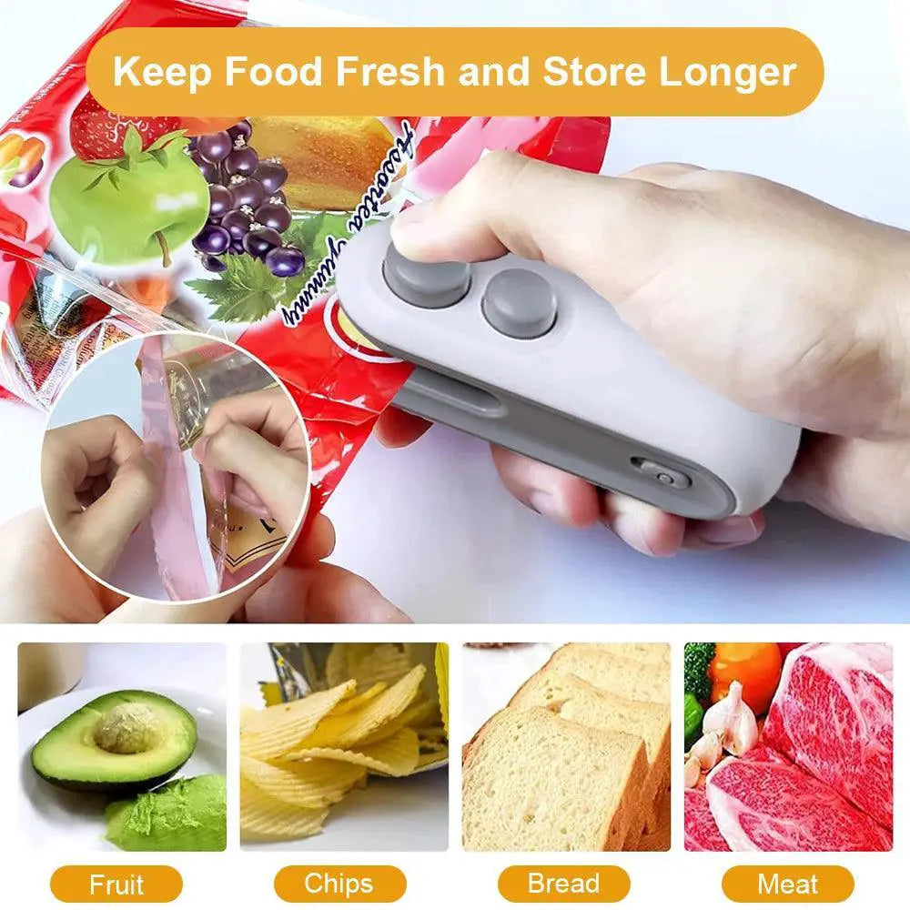 Compact Mini Heat Bag Sealing Machine Seals Food Bags