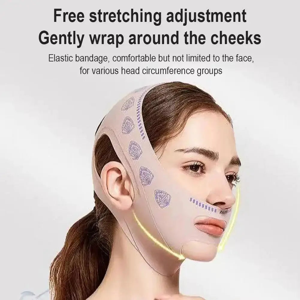 Double Deck Face Slimming Bandage And Lifting Belt
