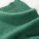Women's Solid Color Wool Knitted Warm Thickened Scarf Gaiter