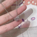 Hello Kitty Zircon Pendant Sparkling Elegance Jewelry