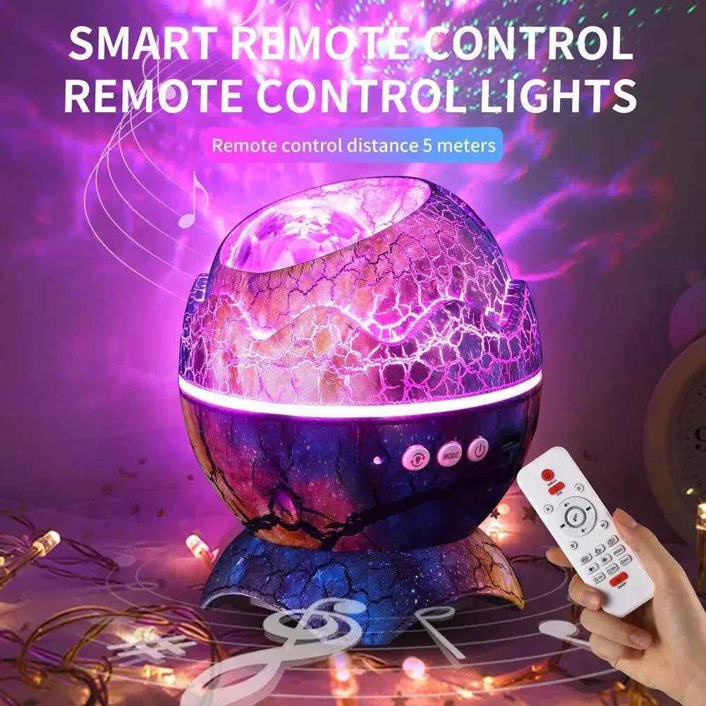 Dinosaur Egg Star Projector LED Night Light Music Sync