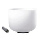432Hz/440Hz Frosted Quartz Crystal Singing Bowl for Yoga