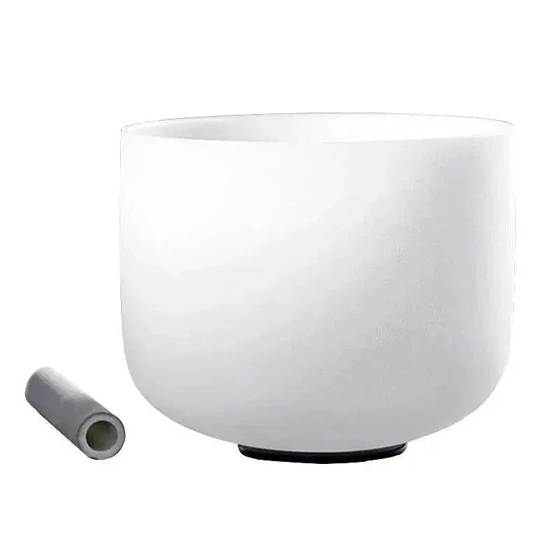 432Hz To 440Hz Frosted Quartz Crystal Singing Bowl For Yoga
