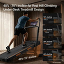 Walking Pad Treadmill With Dual Handle Stair Mode Bluetooth Quiet
