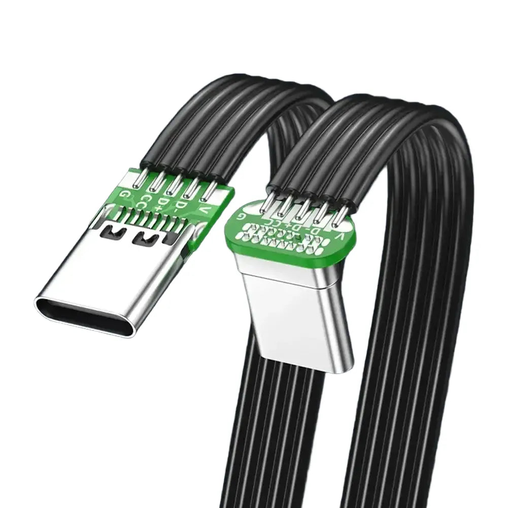 USB-C Flat Cable - Degree Angled Gaming Ready — product view 1