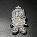 Iced Out Space Astronaut Cartoon