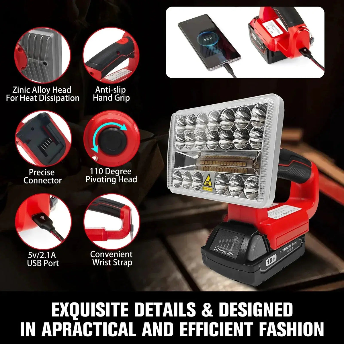 Bright LED Work Light for Tools — product view 18