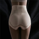 High-Waisted Ice Silk Body Shaper Briefs for Comfort