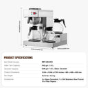 SucceBuy Cups Commercial Drip Coffee Maker Coffee Maker Machine
