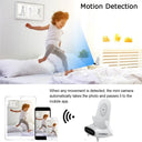 Mini Camera 1080P HD WiFi Remote Viewing, Motion Detection, Recording, Indoor Security Camera, Easy Operation for Home office