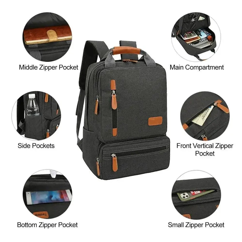 Men Business Backpack Large Capacity Casual Oxford Bags