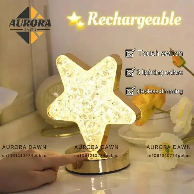 Moon Lamp 3D LED Night Light USB Rechargeable Decor