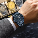 POEDAGAR Men Quartz Watch Steel