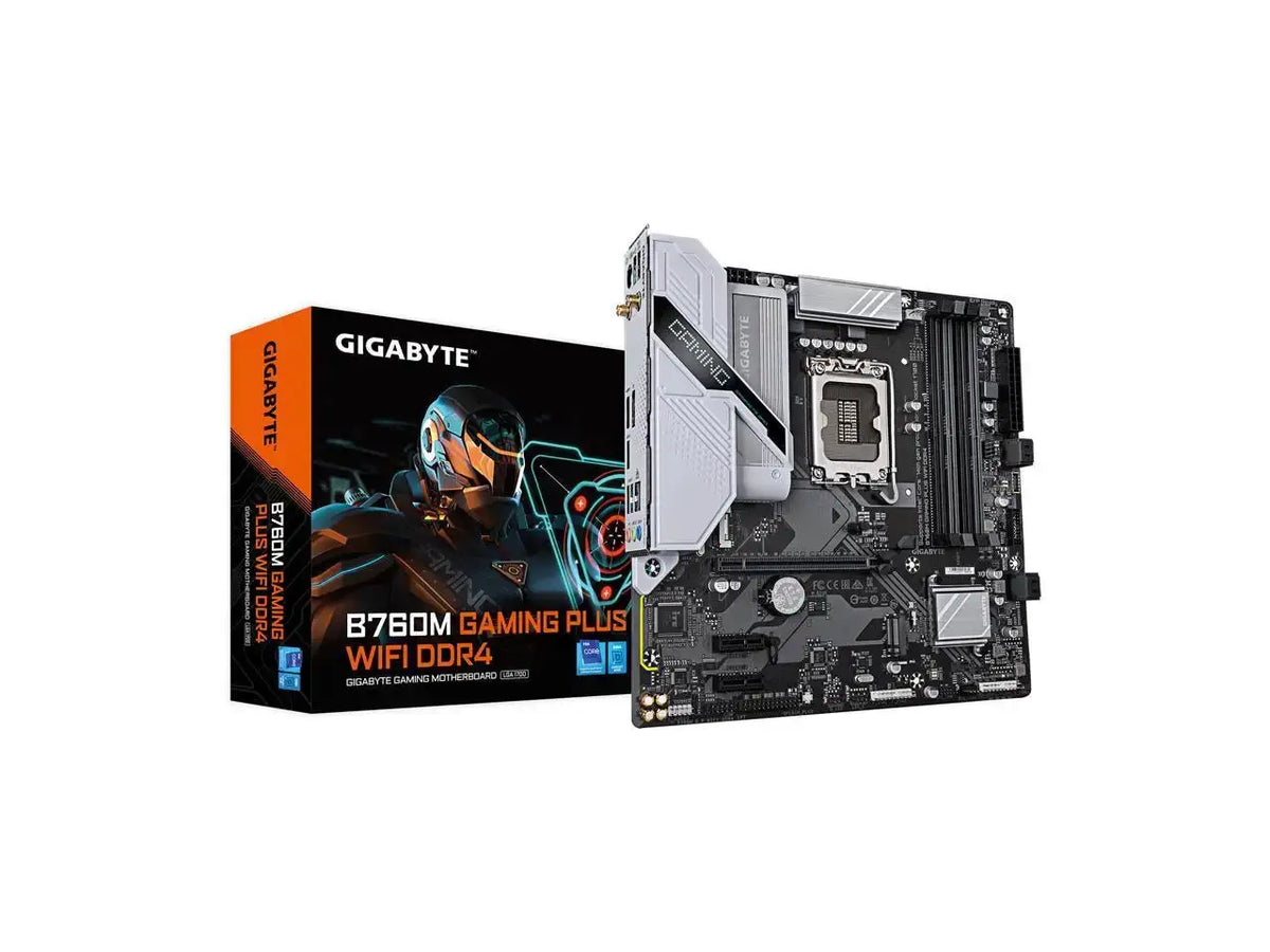 GIGABYTE GAMING PLUS WIFI LGA Intel M-ATX Motherboard — product view 1