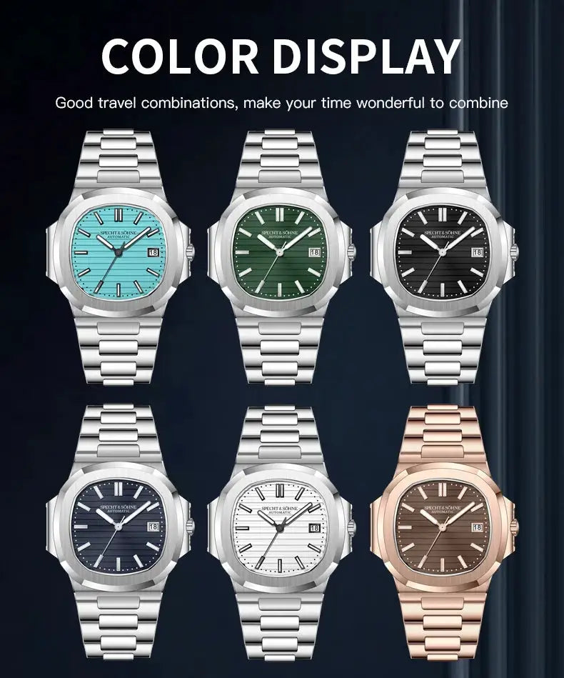Luxury Men Automatic Steel Watch