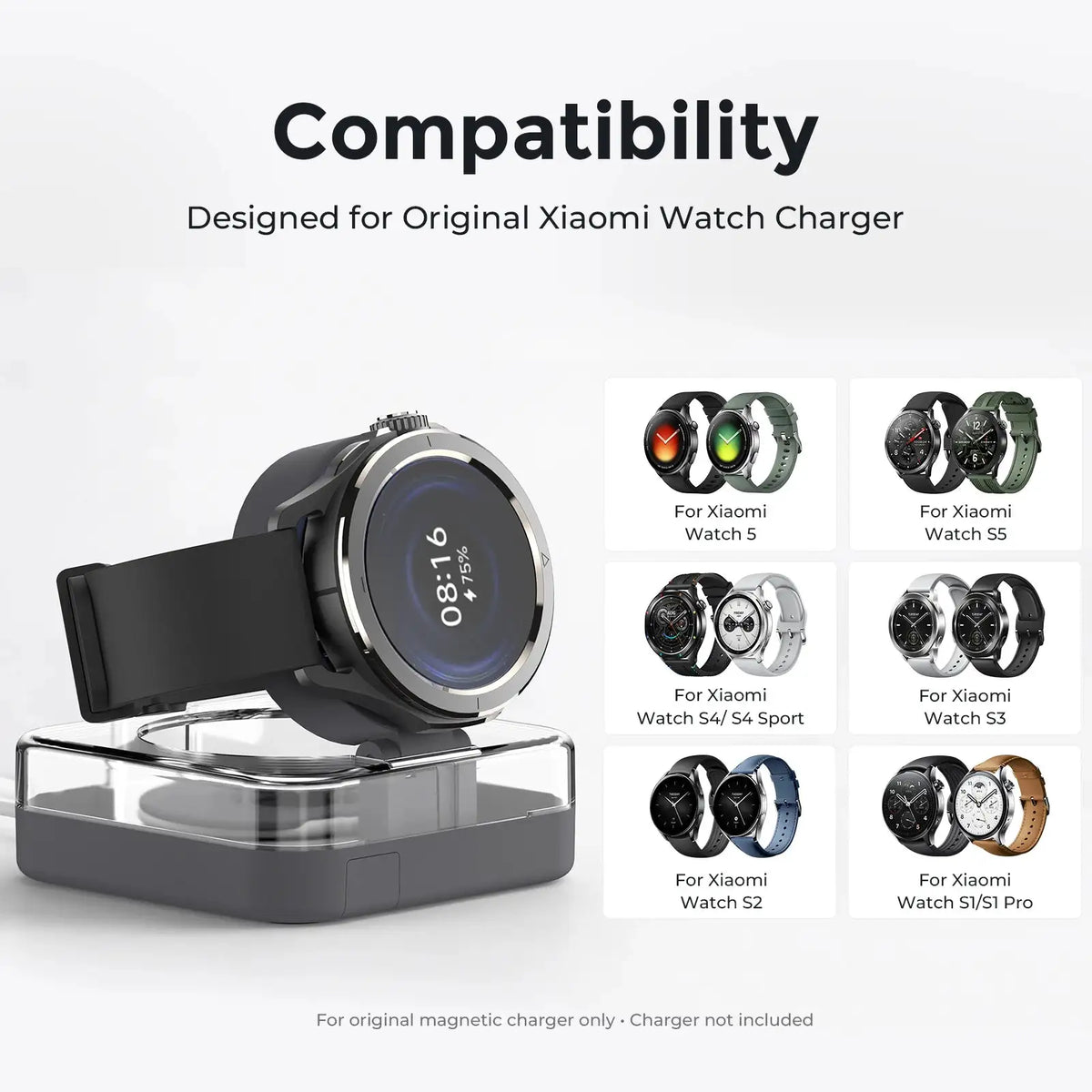 Magnetic Watch Charger Stand Storage Box — product view 2