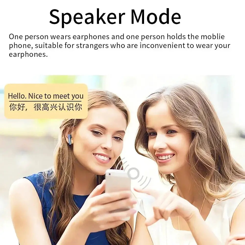 74 Languages Translator Earbuds Voice Translation Real Time