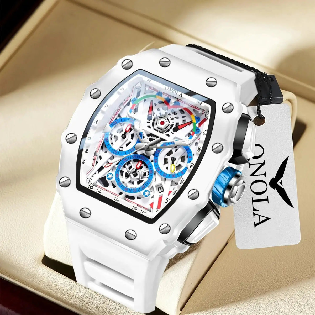 Mens Onola Silicone Quartz Watch — product image 1