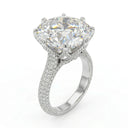 Moissanite Ring in Sterling Silver Couple