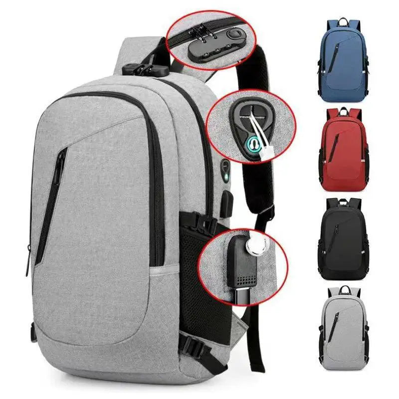 Men's Anti Theft Waterproof Backpack Lightweight Laptop Bag
