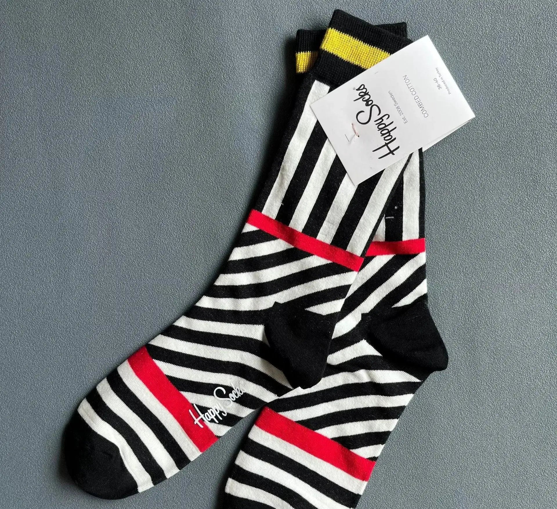Cheerful Vibes Unisex Crew Socks Colorful Comfort Everyday