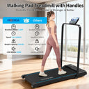 Under Desk Treadmill Walking Pad With Foldable Handrail SpaceSave