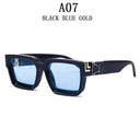 Unisex Luxury Retro Square Sunglasses with UV400 Protection