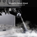 Espresso Machine with Milk Frother and Grinder, Bar Automatic