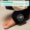 12 modes and 36 gears Heated Ankle Foot Massager - Rechargeable EMS Muscle Stimulator With Red Light For Deep Pain Relief
