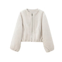 Round Neck Zip Pilot Jacket